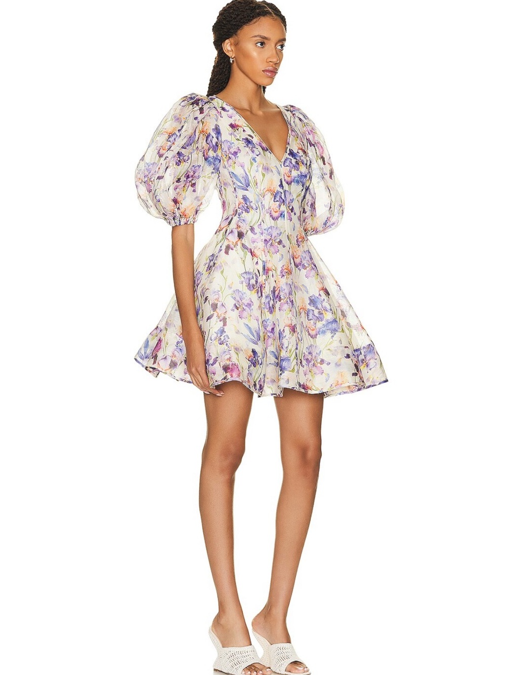NWOT Zimmermann Tama Puff Sleeve Mini Dress AUS2-US8 - Picture 7 of 8